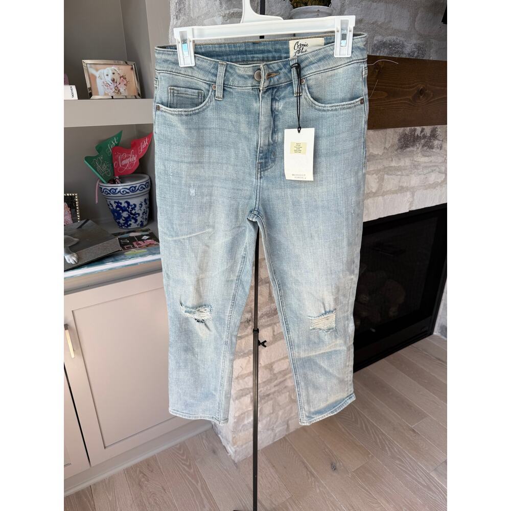 Cosmic Blue Love Women's Sanctuary Cropped Jeans Size 27